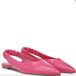 NWB Sam Edelman Whitney Pointed Toe Flat Size 8 M (Rose Leather)